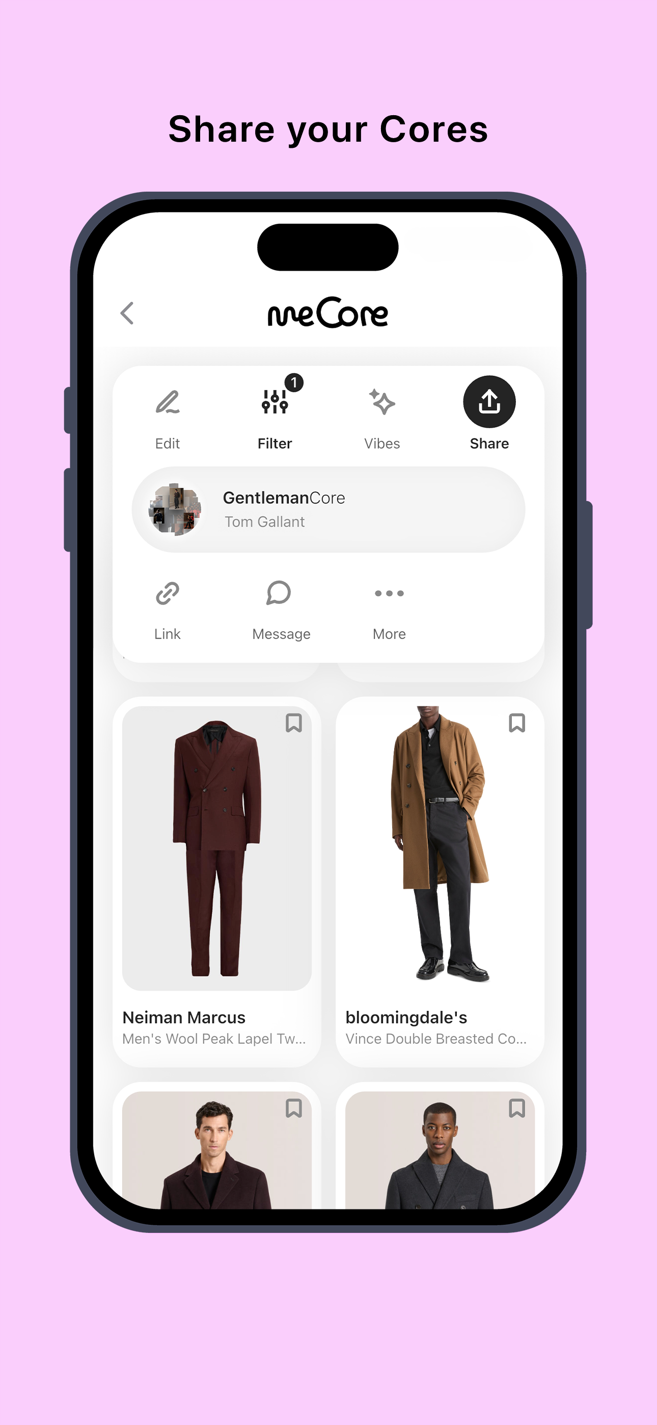meCore app: Share your Cores